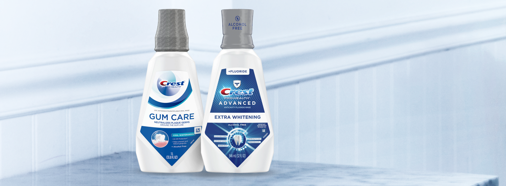 Crest 3D White Diamond Strong Mouthwash - Alcohol Free